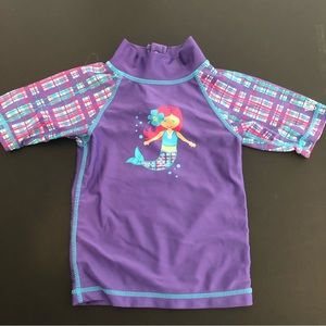 UV Skinz Purple Mermaid Rash Guard Size 12/18 Months